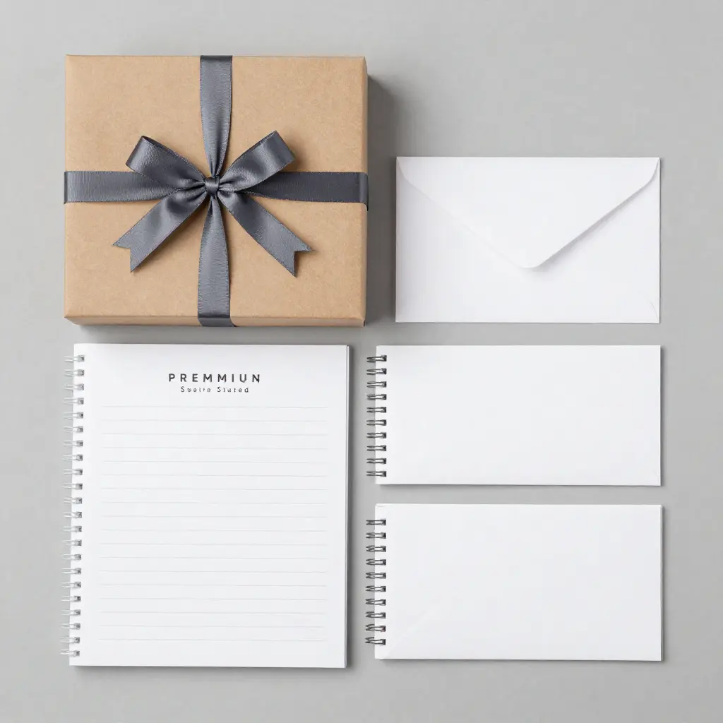 Stationery gift set with cards and envelopes